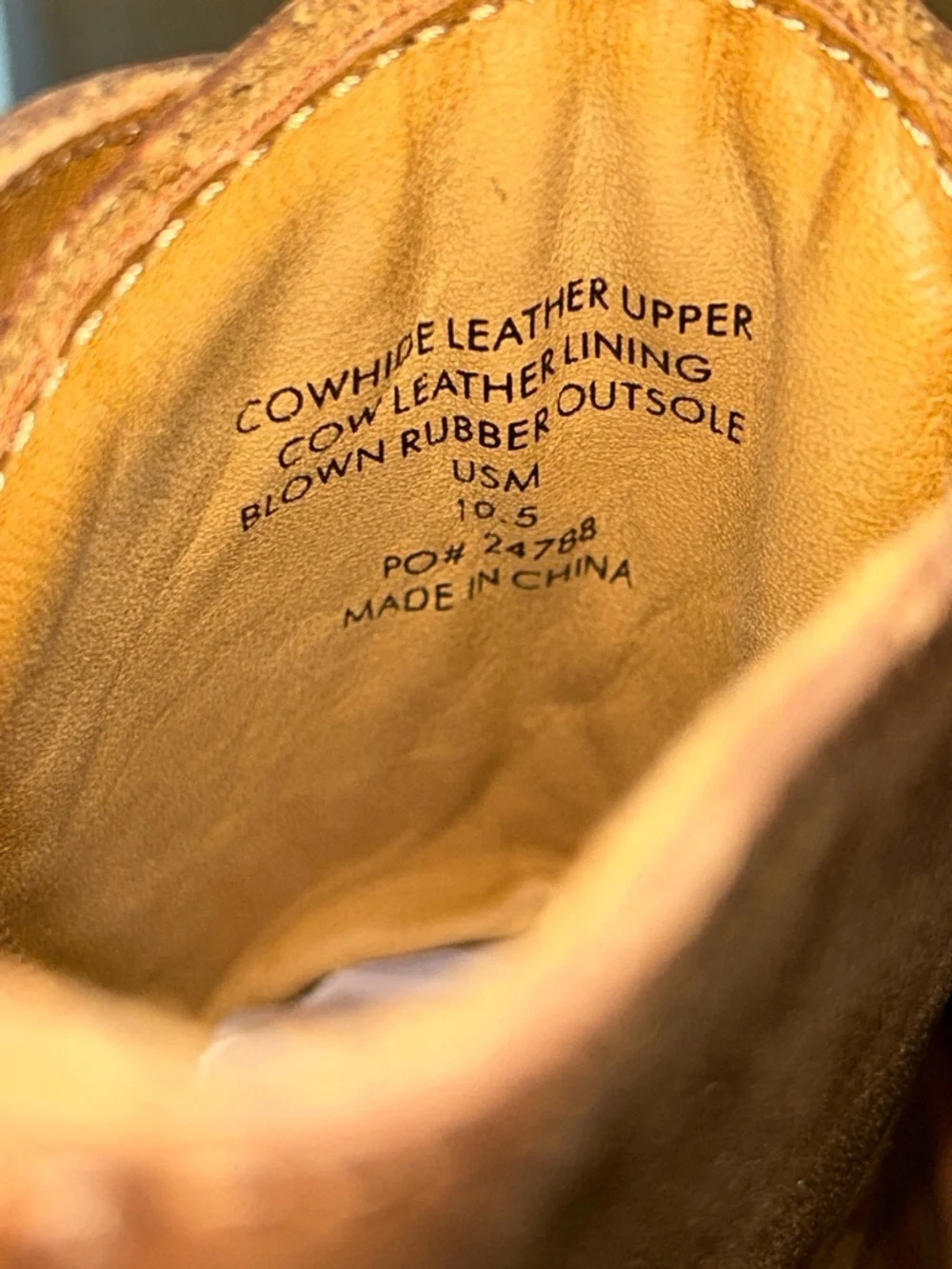 Quince crafted leather Men's‎ whiskey Moc Toe Work Boots size 10.5